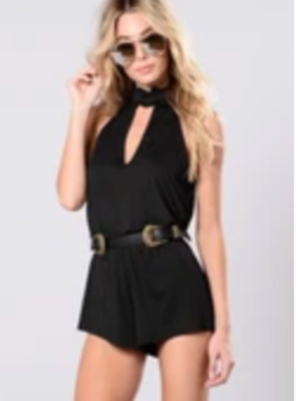 Fashion Nova Black Romper NO BELT